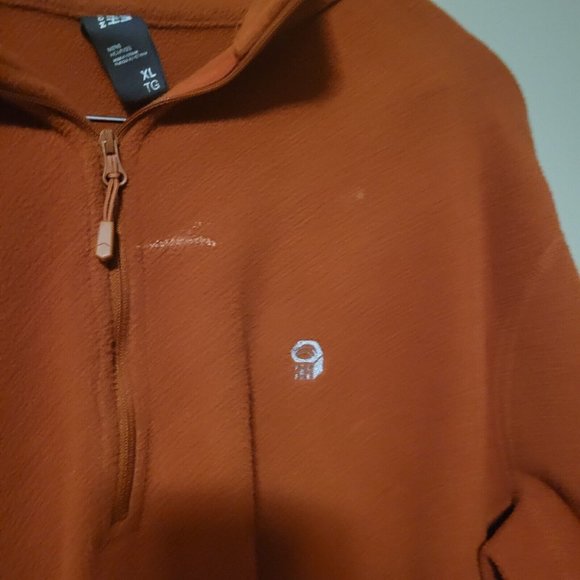 Mountain Hardwear Pullover Quarter Zip Orange Mens XL - Picture 3 of 5